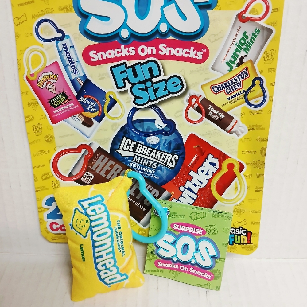 Snacks on Snacks Plush Candy Toy Clip ( LemonHead)